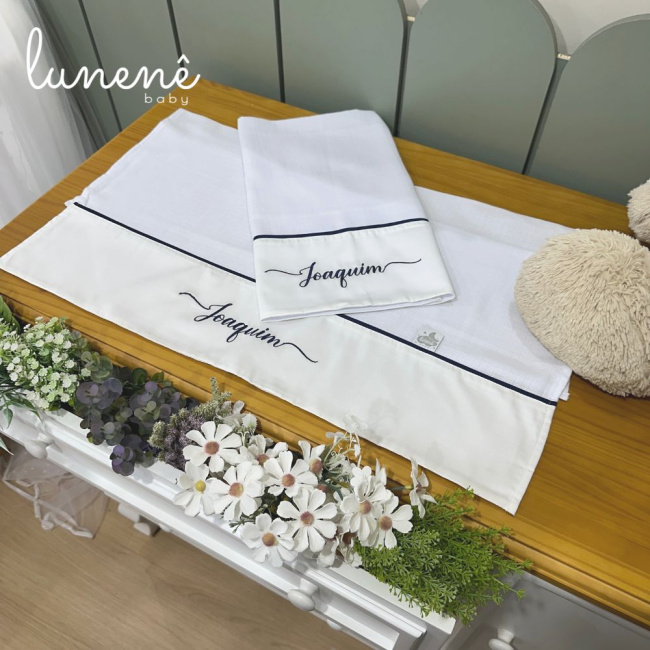 Fralda de Ombro 02 Peças Lunenê Baby Joaquim 9107