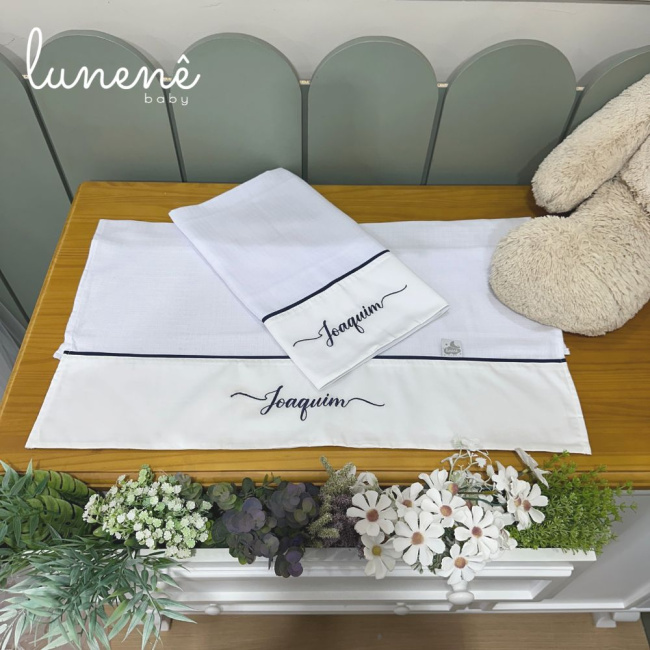 Fralda de Ombro 02 Peças Lunenê Baby Joaquim 9107