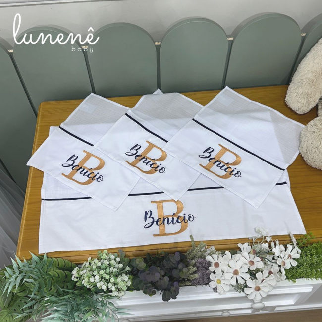 Fralda para Boca 04 Peças Basic Baby Benício