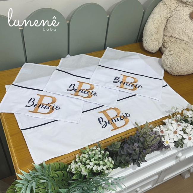 Fralda para Boca 04 Peças Basic Baby Benício