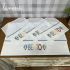 Fralda para Boca 04 Peças Personalizado Xadrez Azul Bento 4681