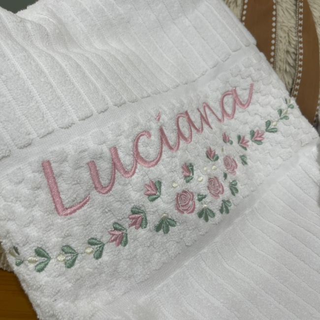 Jogo de Toalha Banho 02 Peças Personalizada Lunenê Kids