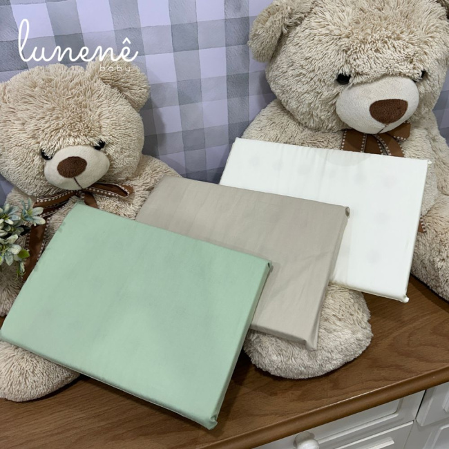 Kit 03 peças Travesseiro Anti-sufocante Caqui 160 Fios