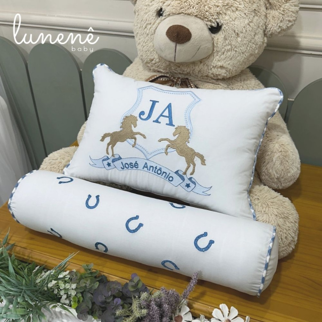 Kit Almofada 02 Peças Cavalinho 200 Fios 4573