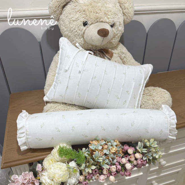 Kit Almofada 02 Peças Decorativa Lunenê Baby 9272