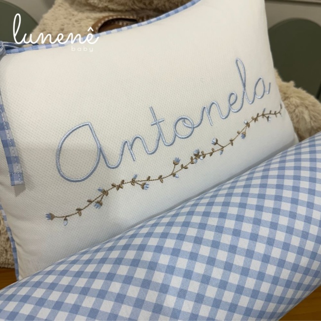 Kit Almofada 02 Peças Decorativa Lunenê Baby Antonela 4547