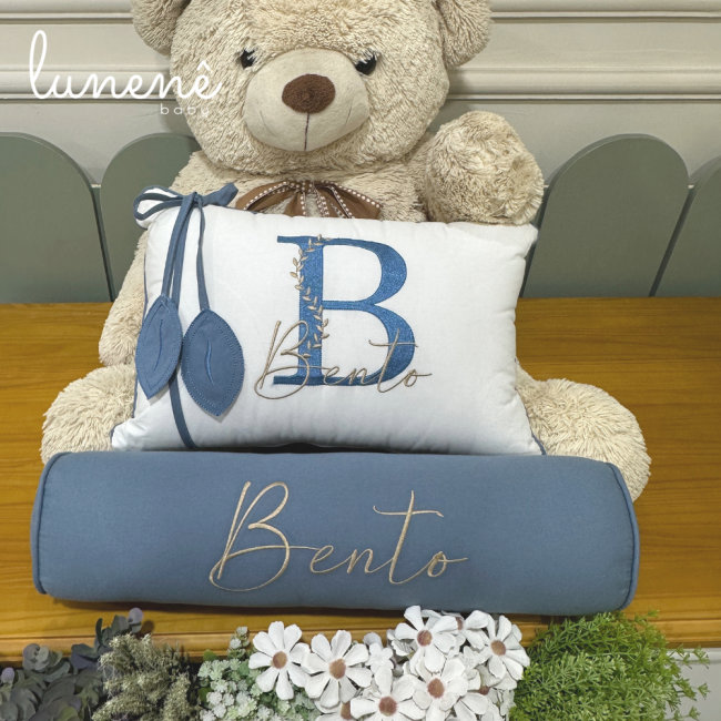 Kit Almofada 02 Peças Decorativa Lunenê Baby Bento 9271