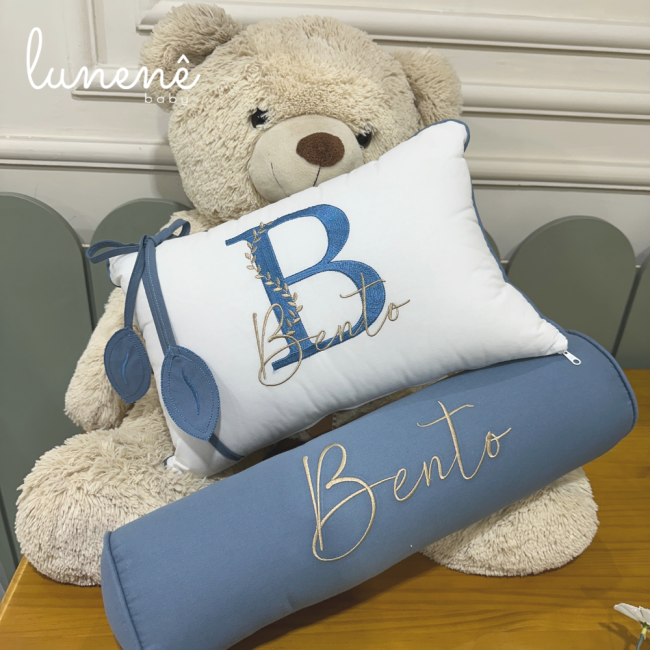 Kit Almofada 02 Peças Decorativa Lunenê Baby Bento 9271