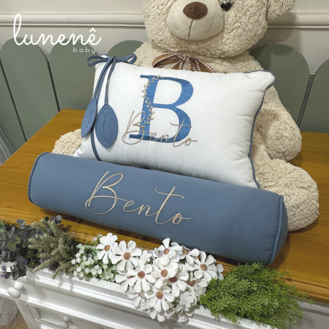 Kit Almofada 02 Peças Decorativa Lunenê Baby Bento 9271