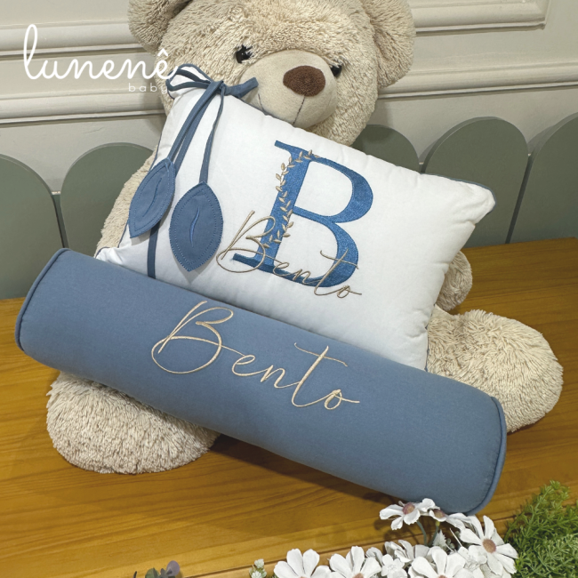 Kit Almofada 02 Peças Decorativa Lunenê Baby Bento 9271