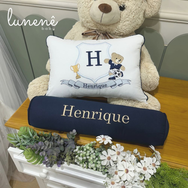 Kit Almofada 02 Peças Decorativa Lunenê Baby Henrique 4542