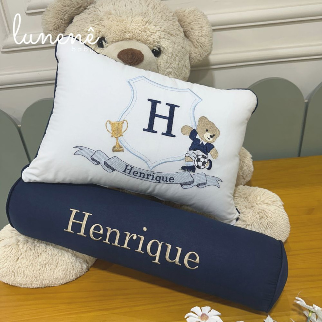 Kit Almofada 02 Peças Decorativa Lunenê Baby Henrique 4542