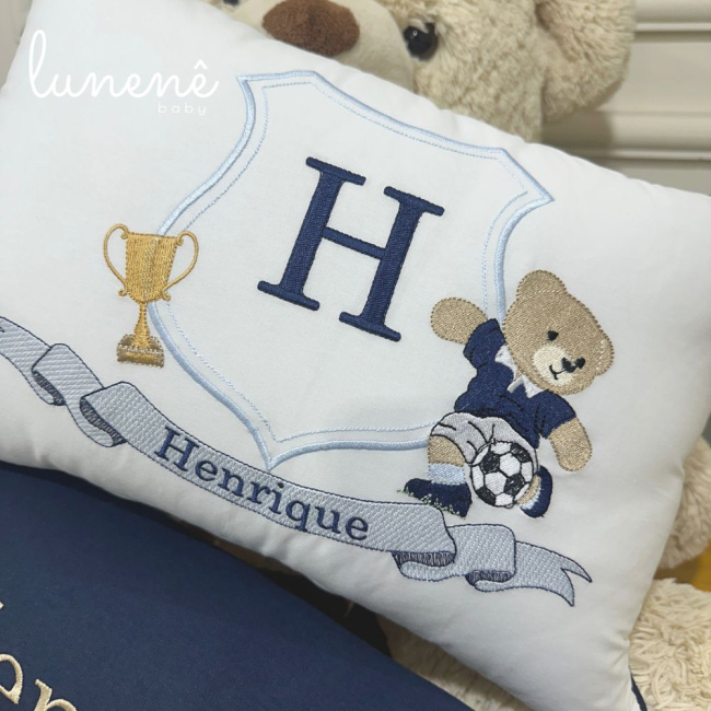 Kit Almofada 02 Peças Decorativa Lunenê Baby Henrique 4542