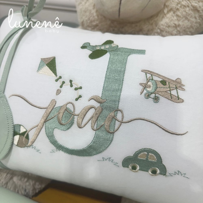 Kit Almofada 02 Peças Decorativa Lunenê Baby João 4543