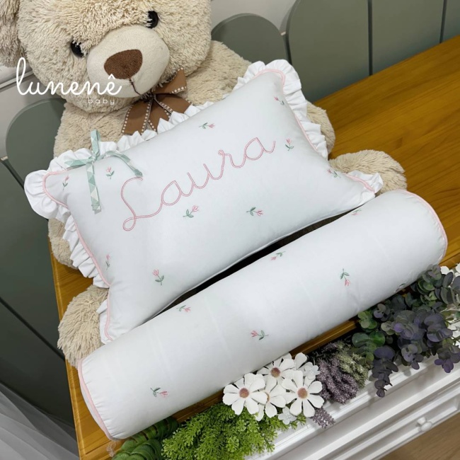 Kit Almofada 02 Peças Floral Rose 160 Fios 4632