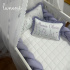 Kit Berço 100% Algodão 160 Fios Lilás Personalizado 06 Peças Lavanda 4685
