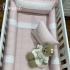 Kit Berço 100% Algodão 200 Fios Personalizado 08 Peças Manuela Baby Rose 4671