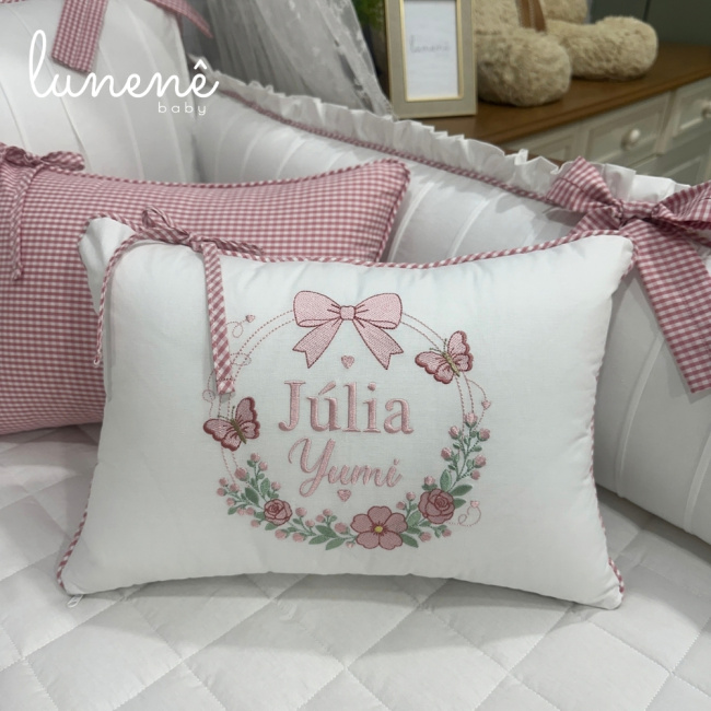 Kit Berço 100% Algodão 200 Fios Personalizado 08 Peças Júlia Baby 4695