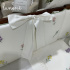 Kit Berço 100% Algodão 200 Fios Personalizado Evolutivo 10 Peças Floral 4638