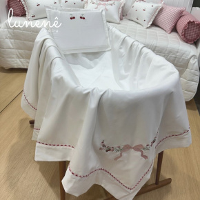 Kit Maternidade 02 Peças Cerejinha Vermelha 400 Fios 4372