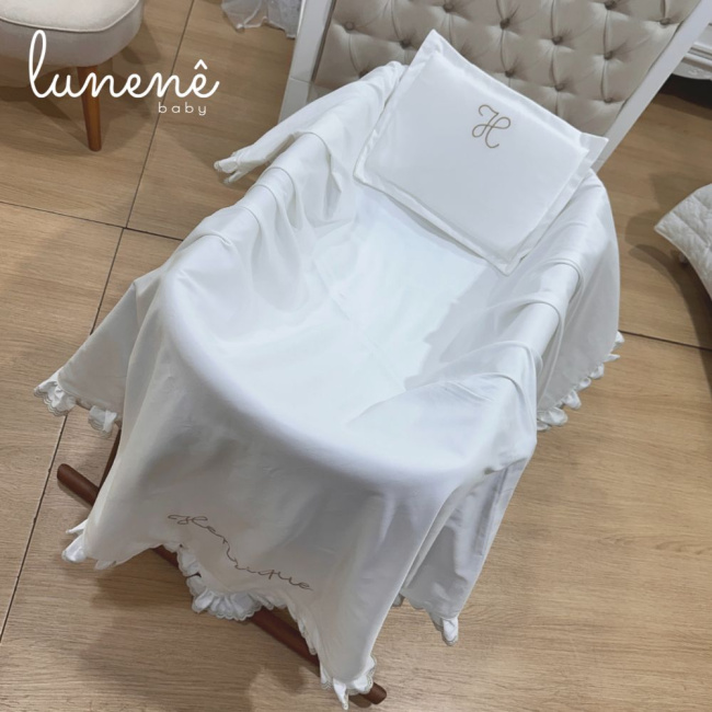 Kit Maternidade 02 Peças Lunenê Baby Castelli Caqui 400 Fios 4579