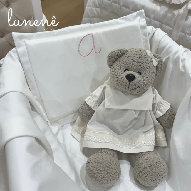 Kit Maternidade 02 Peças Lunenê Baby Castelli Rosa 400 Fios 4583