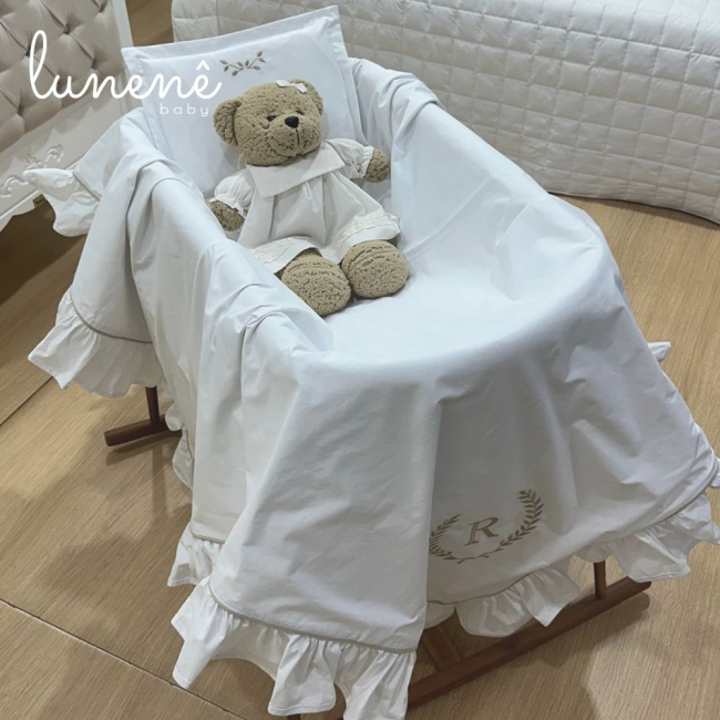 Kit Maternidade 02 Peças Personalizado Imperial Caqui 200 Fios 4548