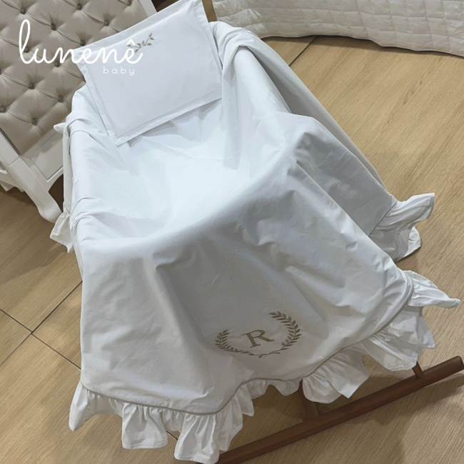 Kit Maternidade 02 Peças Personalizado Imperial Caqui 200 Fios 4548