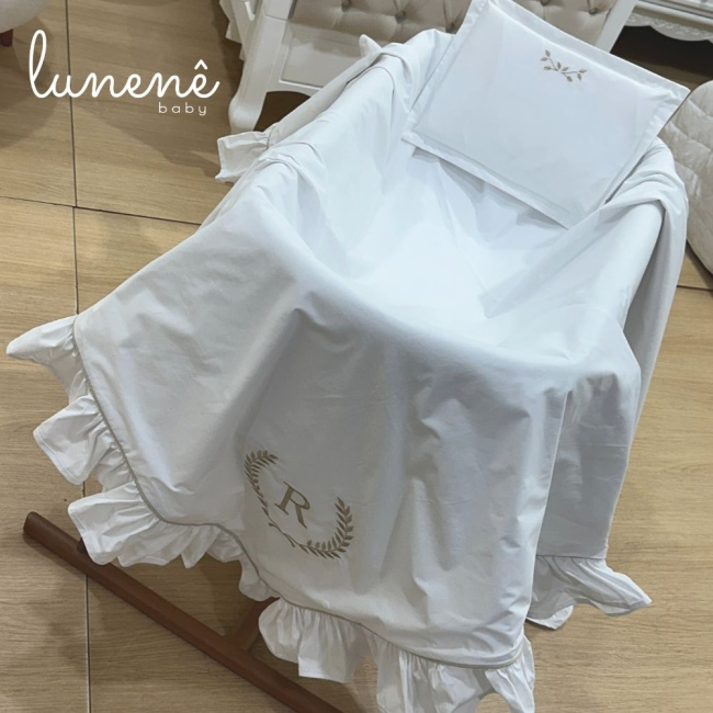 Kit Maternidade 02 Peças Personalizado Imperial Caqui 200 Fios 4548