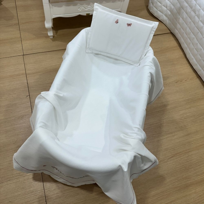 Kit Maternidade 02 Peças Piquezinho Floral 400 Fios 4528