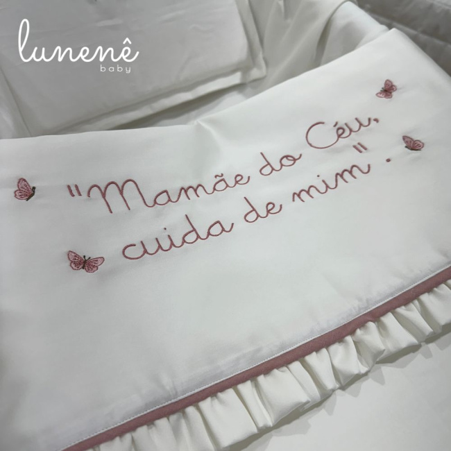 Kit Maternidade 03 Peças Nossa Senhora Jardim 400 Fios 4585