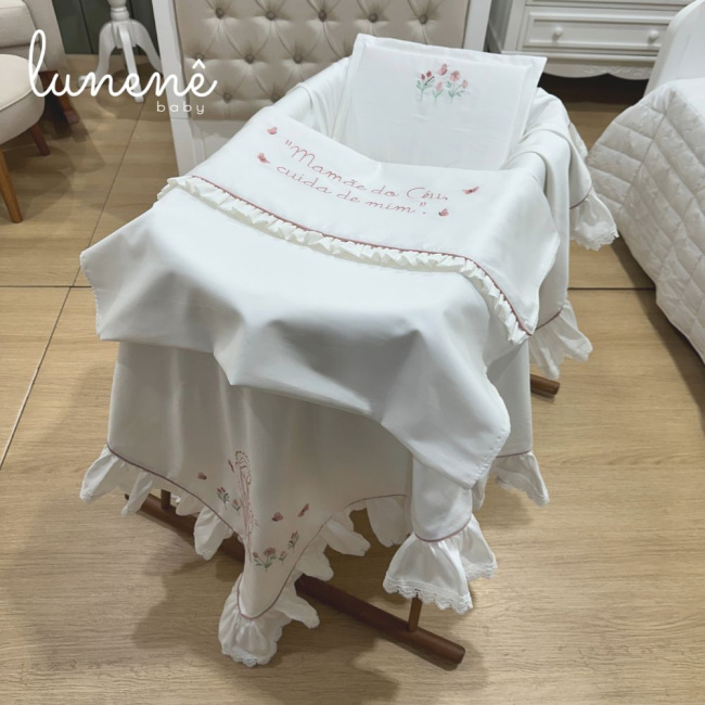 Kit Maternidade 03 Peças Nossa Senhora Jardim 400 Fios 4585