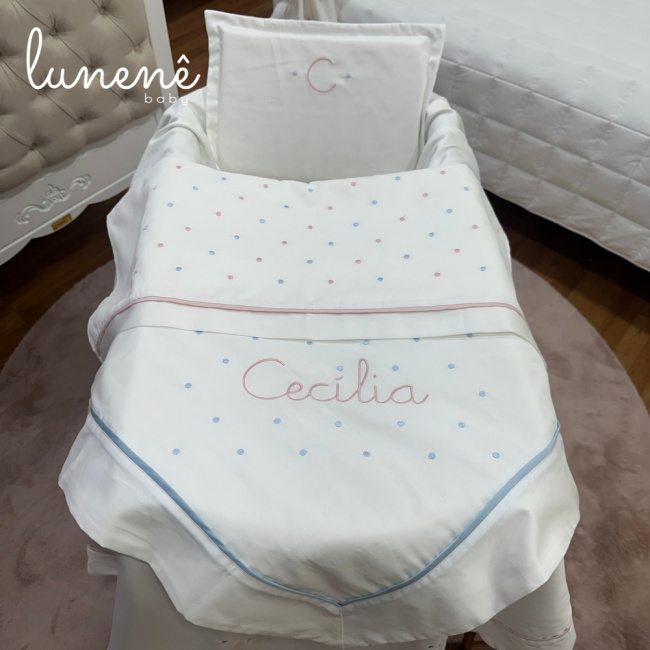 Kit Maternidade 04 Peças 400 fios Laços de Cecília 4683