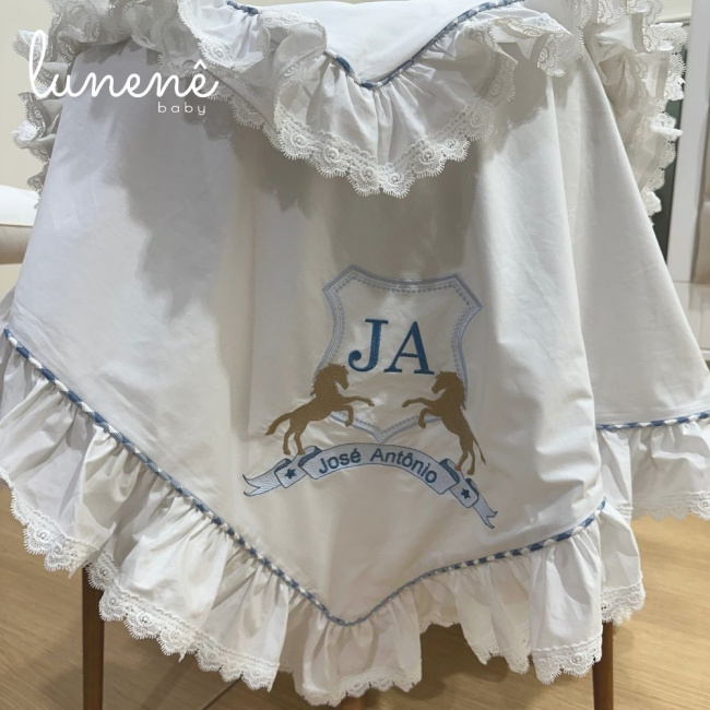 Kit Maternidade 04 Peças Cavalinho 200 Fios 4573