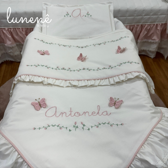 Kit Maternidade 04 Peças Jardim das Borboletas Antonela 4684