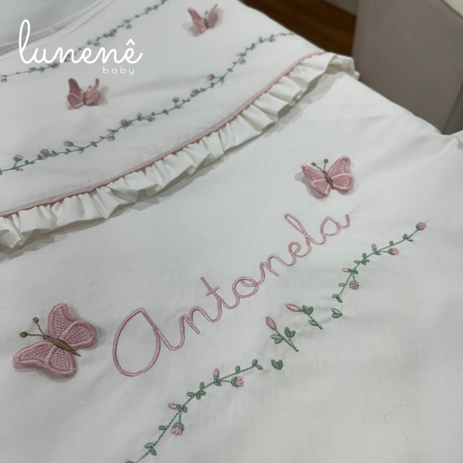 Kit Maternidade 04 Peças Jardim das Borboletas Antonela 4684
