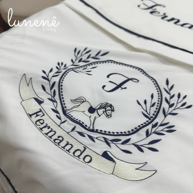 Kit Maternidade 04 Peças Lunenê Baby 400 Fios Fernando 9000