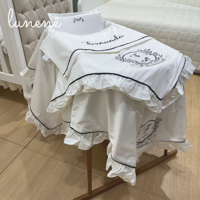 Kit Maternidade 04 Peças Lunenê Baby 400 Fios Fernando 9000