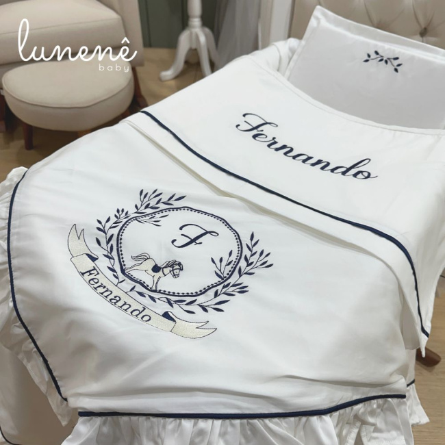 Kit Maternidade 04 Peças Lunenê Baby 400 Fios Fernando 9000