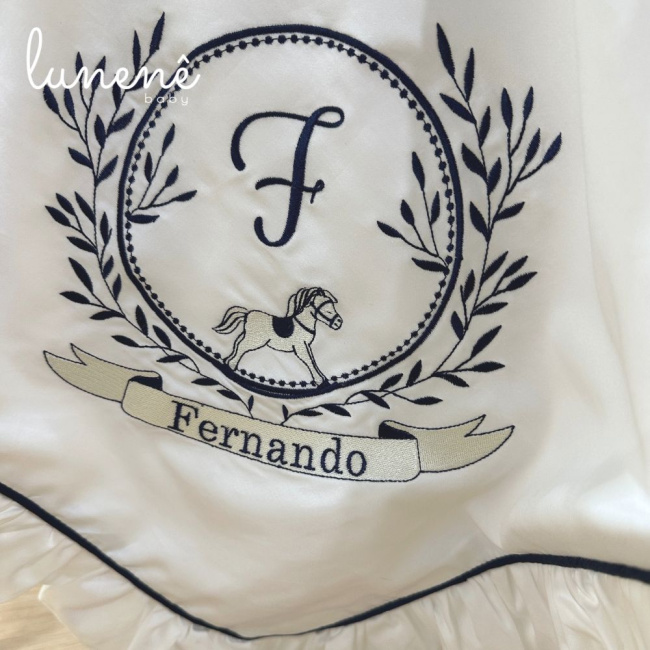 Kit Maternidade 04 Peças Lunenê Baby 400 Fios Fernando 9000