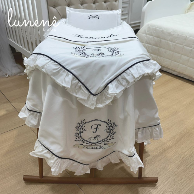 Kit Maternidade 04 Peças Lunenê Baby 400 Fios Fernando 9000