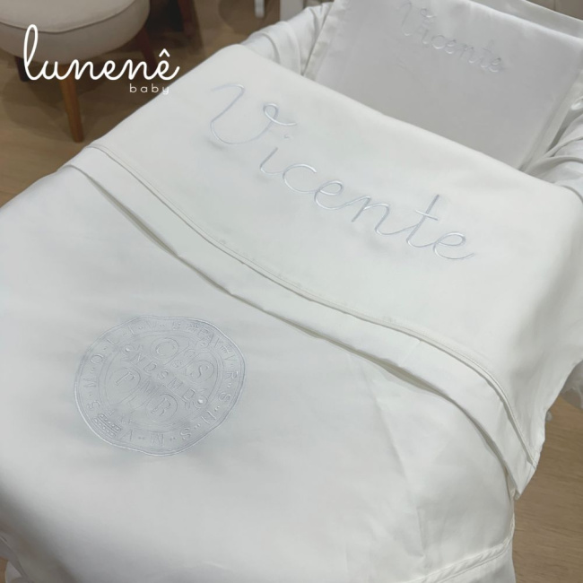 Kit Maternidade 04 Peças Medalha São Bento 400 Fios 4584