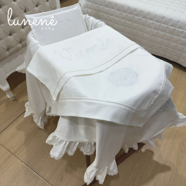 Kit Maternidade 04 Peças Medalha São Bento 400 Fios 4584