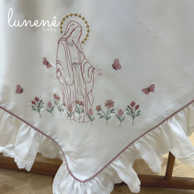 Kit Maternidade 04 Peças Nossa Senhora Jardim 400 Fios 4585