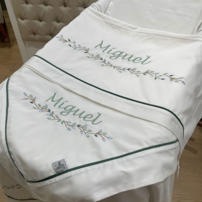 Kit Maternidade 04 Peças Personalizado 400 Fios 4513