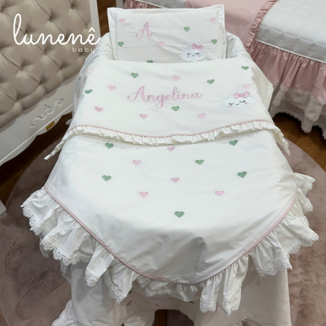 Kit Maternidade 04 Peças Personalizado Angelina Baby 4694