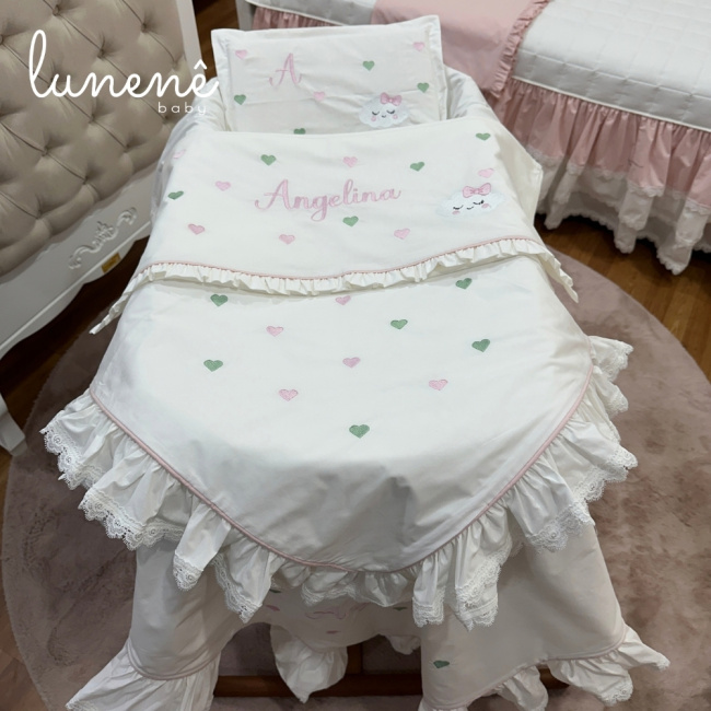 Kit Maternidade 04 Peças Personalizado Angelina Baby 4694