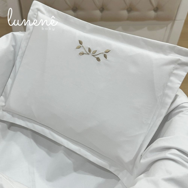 Kit Maternidade 04 Peças Personalizado Imperial Caqui 200 Fios 4548