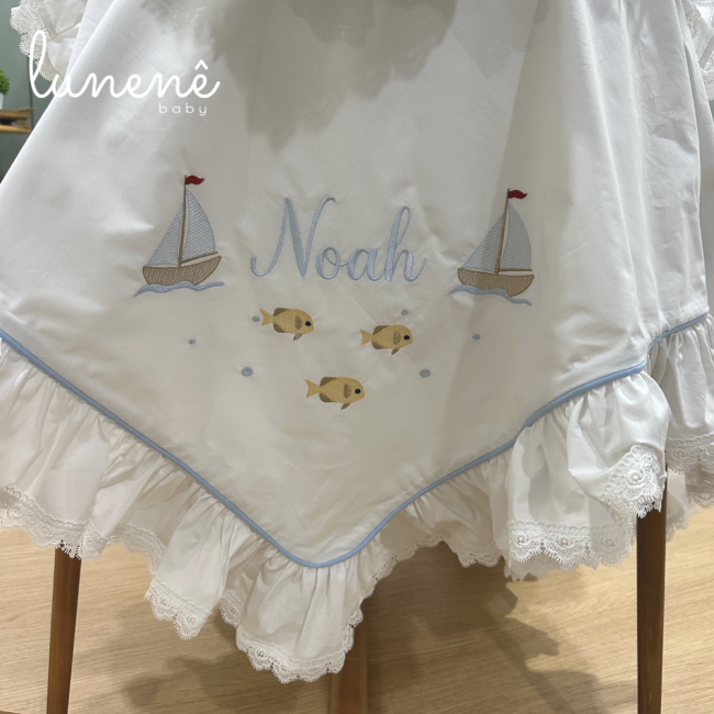 Kit Maternidade 04 Peças Personalizado Personale Baby 200 Fios 4553