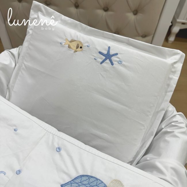 Kit Maternidade 04 Peças Personalizado Personale Baby 200 Fios 4553